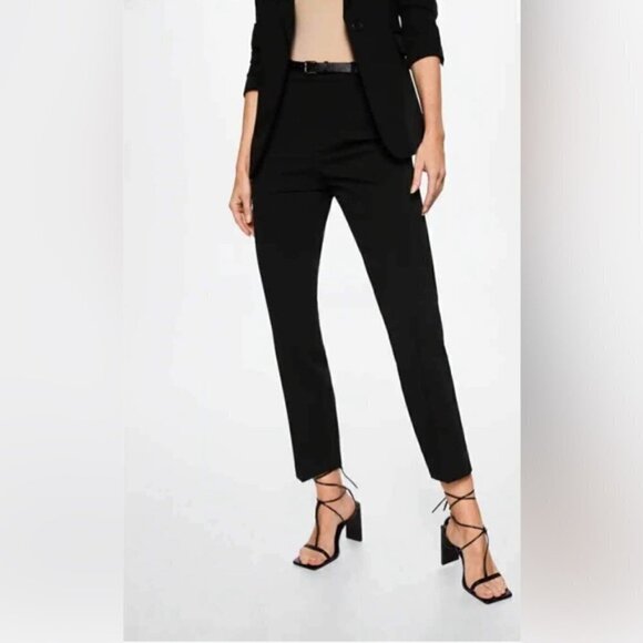 Mango, Pleated Suit Trousers - Black. Size: 2 US. NWT - Picture 7 of 15